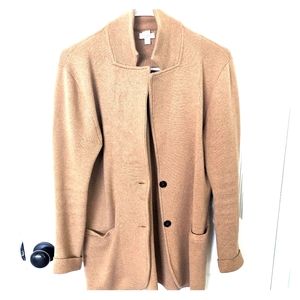 J.Crew tan sweater blazer